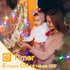 200LED 60FT 8 Ollny Christmas Lights Indoor, Multicolor Connectable Plug in String Light Outdoor, Modes Waterproof
