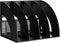 SAYEEC File Holder Storage Folder, 4 Compartment Standing Desktop Organizer for Office School Supplies