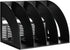 SAYEEC File Holder Storage Folder, 4 Compartment Standing Desktop Organizer for Office School Supplies