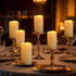 12PACKD3''*H5.5'' 10-Key 24Hours Waterproof Flameless Remote Control Candles Battery Operated Flickering LED Pillar