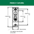 A Series Red 25A Toggle AC/DC Single Pole Magnetic Circuit Breaker for Yachts, Motorhomes, Campers, and Caravans