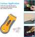 200PCS JIKIOU Single Edge Razor Blades, Industrial Scraper Razor Blades, One Edge Razor Blade, Replacement Box Cutter