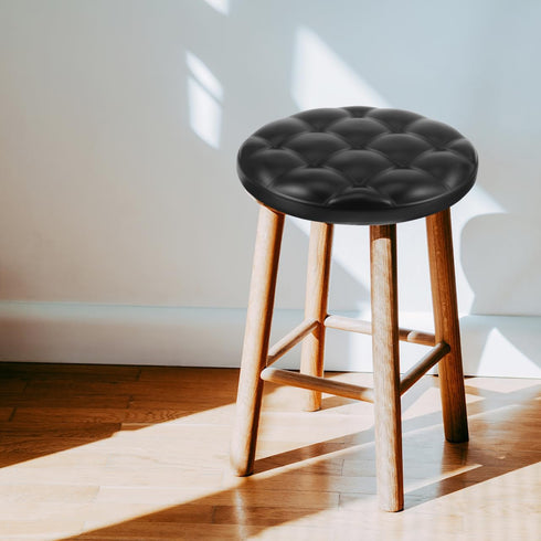 12.6 Inch Angoily Bar Stool Seat Replacement Round Padded Cushion Soft Pu Leather Chair Seating Accessory Comfortable