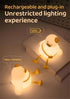 lurk deep Dimmable,Rechargeable Duck Night Light for Kids,Touch Portable and Squishy Silicone Led Nightlight,Kawaii