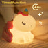 AGEK Dimmable Unicorn Night Light for Kids, Silicone Baby Nursery Night Light LED Unicorns Lamp Rechargeable Bedside