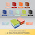 Tiny Notebook, 3x4 Small Notepad, A7 Leather Hardcover Mini Notebook, 4 Pack with Elastic Band, Black Pocket Notebooks