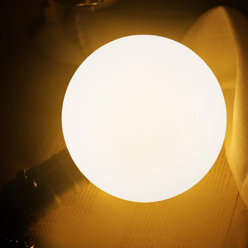 5.90 Inch Kichvoe Frosted Acrylic Globe Lampshade Replacement Round Ball Lamp Cover for Wall Lamp Post Light Pendant