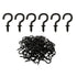 100 Pcs 1/2" Small Screw Hooks, Black Screw in Ceiling Jewelry Hooks for String Lights