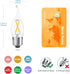 E26 Dimmable Candelabra Light Bulbs, 25W Equivalent, 2W Energy Efficient, Warm White 2700K, 200lm Flame Tip CA10, 8 Pack