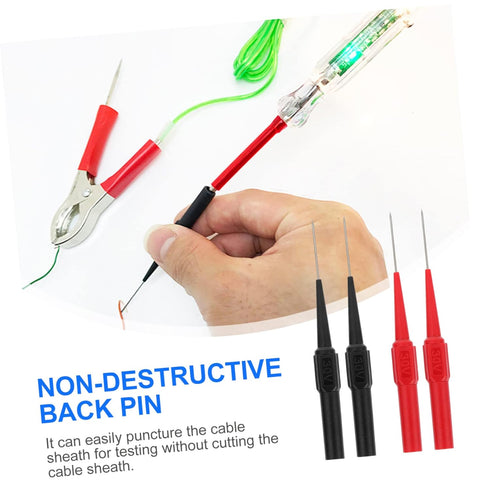 4pcs Mini Wire Piercing Needle Multimeter Tool for Testing Clips and Insulation Piercing Pins Auto Tools