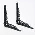 90 2PC 18.5CM/7.3Inch Sungmor Cast Iron Heavy Duty Shelf Brackets - Rustproof Sturdy Right Angle Wall Hanging Supoort