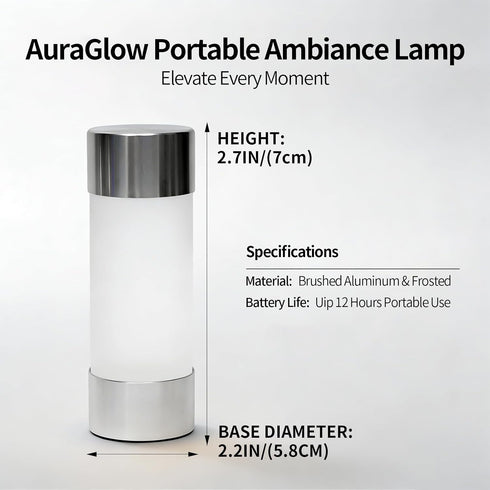 Rechargeable LED Table Lamp, Wireless Desk Lamp, Color-Changing Ambient Light, Multicolor Outdoor Lamp, Suitable