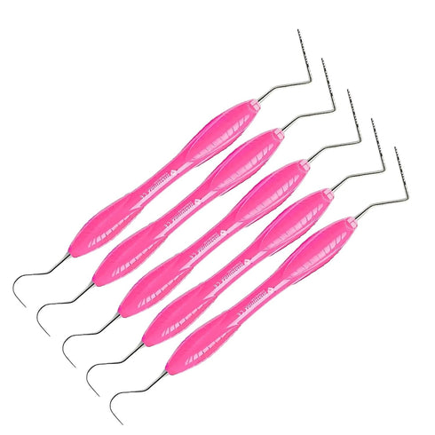 23/15 Probe UNC Pink Silicone Handle Stainless Steel Dental Periodontal Measuring Probe Professional Diagnostic