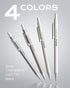 Nicpro 0.7mm Mechanical Pencil Set, 4 Pack with Case and 8 Tube HB #2 Lead Refill