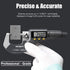 REXBETI Digital Micrometer, Professional Thickness Gauge 0.00005"/0.001 mm, Protective Case with Extra Battery