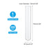 PATIKIL 5ml Test Tubes, 200pcs Glass Clear Round Bottom Containers for Bead Party Candy Storage