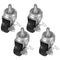 OUNONA 4pcs Replacement Swivel Caster Wheel for Trolley Caster Wheels Industrial Stem