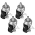 OUNONA 4pcs Replacement Swivel Caster Wheel for Trolley Caster Wheels Industrial Stem
