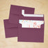LUXPaper A2 Invitation Envelopes, Peel & Press, 4 3/8" x 5 3/4", Vintage Plum, 80lb. Text, 50 Qty
