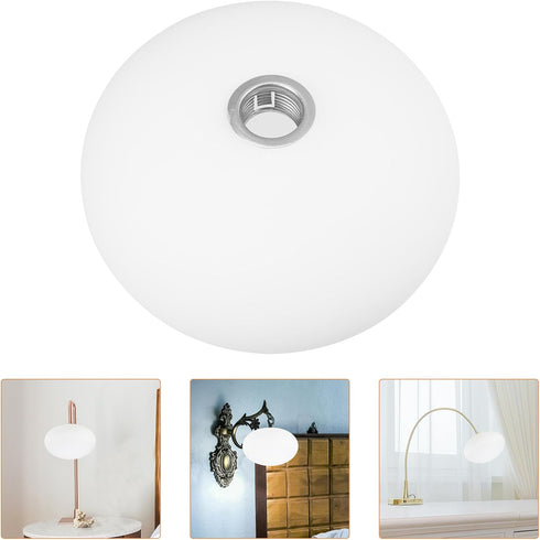 G9 Garneck Small Oval Glass Lamp Shade Threaded Globe Replacement Lampshade Contemporary Glass Globe Light Cover