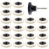 Swpeet 20Pcs 2" Compressed Wool Fabric Disc Polishing Pads - Includes 1 Disc Pad Holder for Buffing Projects