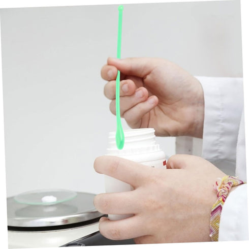 100 Pcs Mixing Cucharas Desechables, Plastic Mixing Spatula, Lab Mixing Spatulas, Scraper Coffee Experimental Scoop