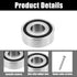 Cluksik 4 Screws,0.39" W*1.18" (30 10mm) Pcs Cutting Board Metal Feet with H Board Feet Legs with Silicone Rubber