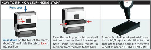 Infusion Checkmark Round Self-Inking Stock Rubber Stamp - 3/4'' Diameter, Green Ink