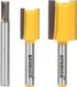 YONICO Router Bits Set Dado Straight Bit Undersize Plywood 3 Bit 1/4-Inch