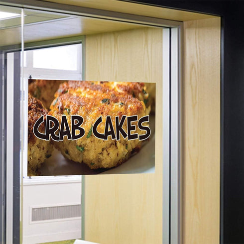 Fastasticdeals 36x24Inches Decal Stickers Multiple Sizes Crab Cakes Outdoor Advertising Printing B Industrial Vinyl