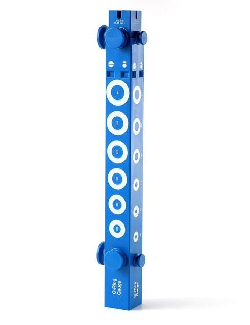 O-Ring Gauge, Telescoping Plastic Gauge for Measuring O Rings Inner Diameter, OD, Thickness, Blue