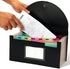 H4D Check Size 13 Pocket Expanding File Folder, Accordion File Organizer Wallet Case for Coupon Receipt Storage, Black,