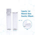 ALWSCI 1ml Shell Vial, Flat Base Clear Glass, 8 * 30 mm, 200 pcs/pk with 8 mm PE Plug, Transparent