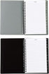Juvale 2-Pack Spiral Password Keeper Book, Password Notebook with Alphabetical Tabs, Gray/Black (80 Lined Pages)