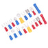 YWBL-WH 520Pcs Wire Connector Kit Cold Pressed Wire Terminals Crimp Connectors Electrical Terminals Kit