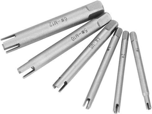 Steel Broken Head Taps Extractor Set, 6 Pcs Screw Remover for Everyday Home Repair Work