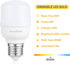 aooshine Q50 Dimmable LED Light Bulb, 3000K Warm White, E26 Base, 1 Pack, 650 Lumens