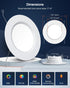 6 Inch, 13W 1300LM, Dimmable 1 Pack Recessed Lighting RGBCW Color Changing LED Can Lights, Flicker Free, Retrofit
