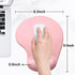 Hsurbtra Ergonomic Mouse Pad with Wrist Rest Support, Gel Mouse Pads with Non-Slip PU Base, Pain Relief Memory Foam,