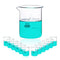 Low Form Graduated Glass Beaker, 12pcs of 10ml Volume, 3.3 Borosilicate Glass Beaker Set