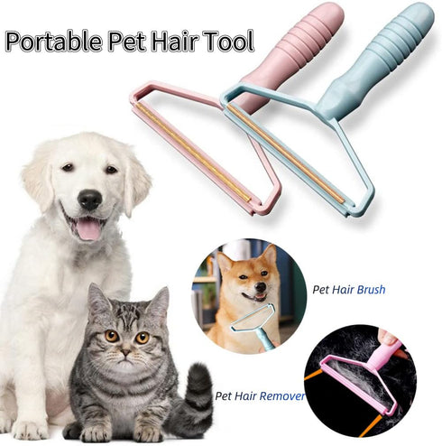 Portable Fabric Shaver, Manual Lint Remover for Pet Hair on Carpet, Clothes, Furniture, and Couch