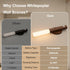 Set 2 2200mAh 3000K WhitePoplar Battery Operated Wall Sconce of - Rechargeable Motion Sensor Night Lights, Wireless