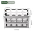 YOKIVE Tube Rack, 3 Layers 304 Stainless Steel Test Tube Rack Holder | Great for 26-30mm Lab Test Tube(Silver, 8-Sockets)