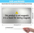 Magnetic Board,17.1" x 11.8" Magnet Display,for Magnets and Bulletin Board,Suitable for Wall, Refrigerator, Compartment, Cabinet etc,Comes with Dual Lock Tape for Easy Hanging (Silver) by Bonnary