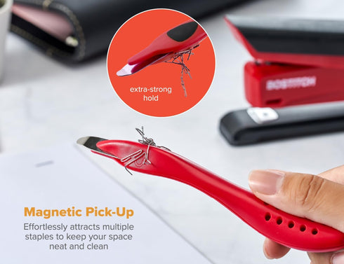 Bostitch Office Professional Magnetic Staple Remover Tool, 3 Pack Staple Puller Stick for Office Home & School