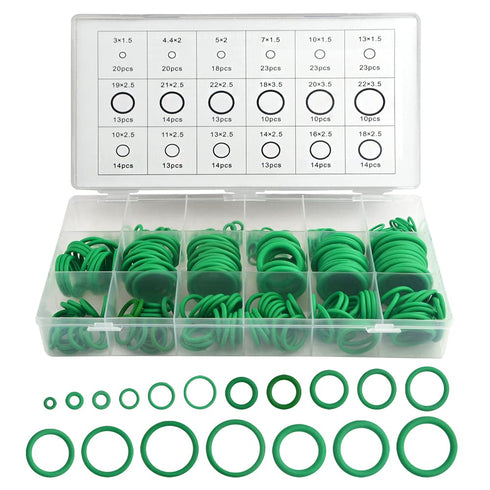 XINGYHENG 279Pcs 18 Sizes Rubber O-Ring Gasket Sealing Ring Repair Box Washer Seal Assortment Set for General Repair