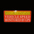 koukju 9"X4" 2 Pack Speed Limit Car Sticker -Vehicle Speed is Monitored by GPS Speed Limits are maintained, Reflective