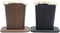 HDBHSBE Eyeglass Holder Eyeglass Holder Stand 2 Packs PU Leather with Soft Plush