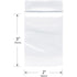 Plymor 2" x 3" (Pack of 100), 2 Mil Zipper Reclosable Plastic Bags