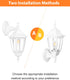 FDS2542EW (Bulb FUDESY Outdoor Wall Lantern, Exterior Waterproof Wall Sconce Light Fixture, White Front Porch Light